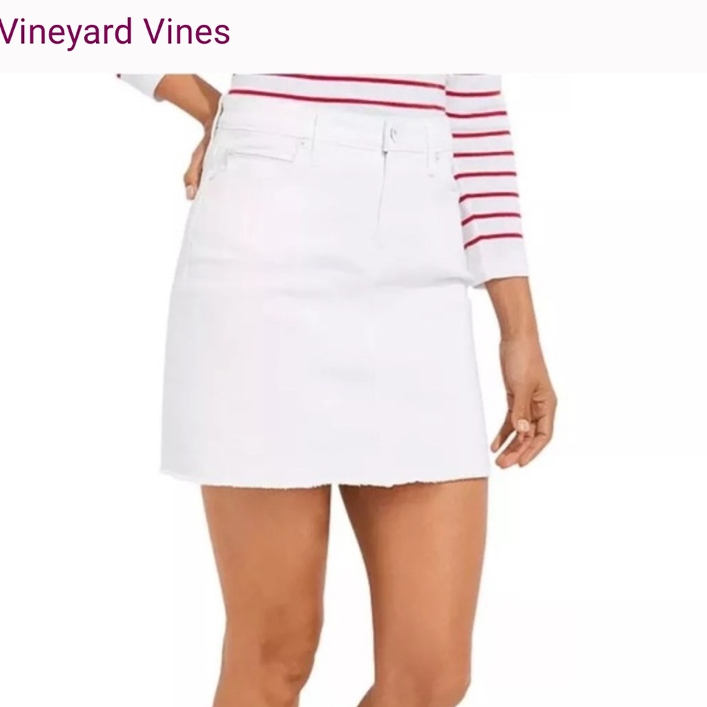 Vineyard Vines White Mini Skirt